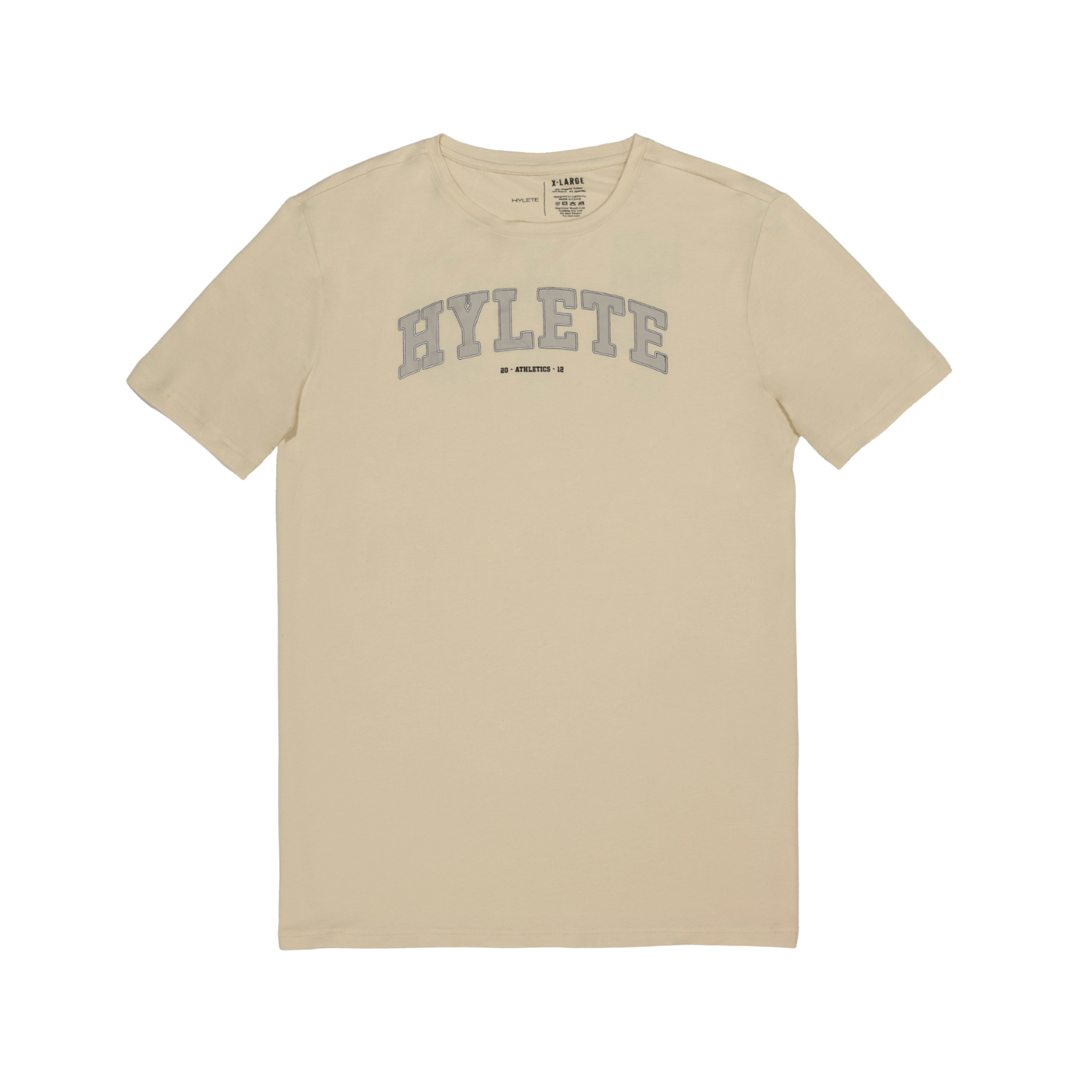 HYLETE 12 HY-Blend Crew Tee Bone White